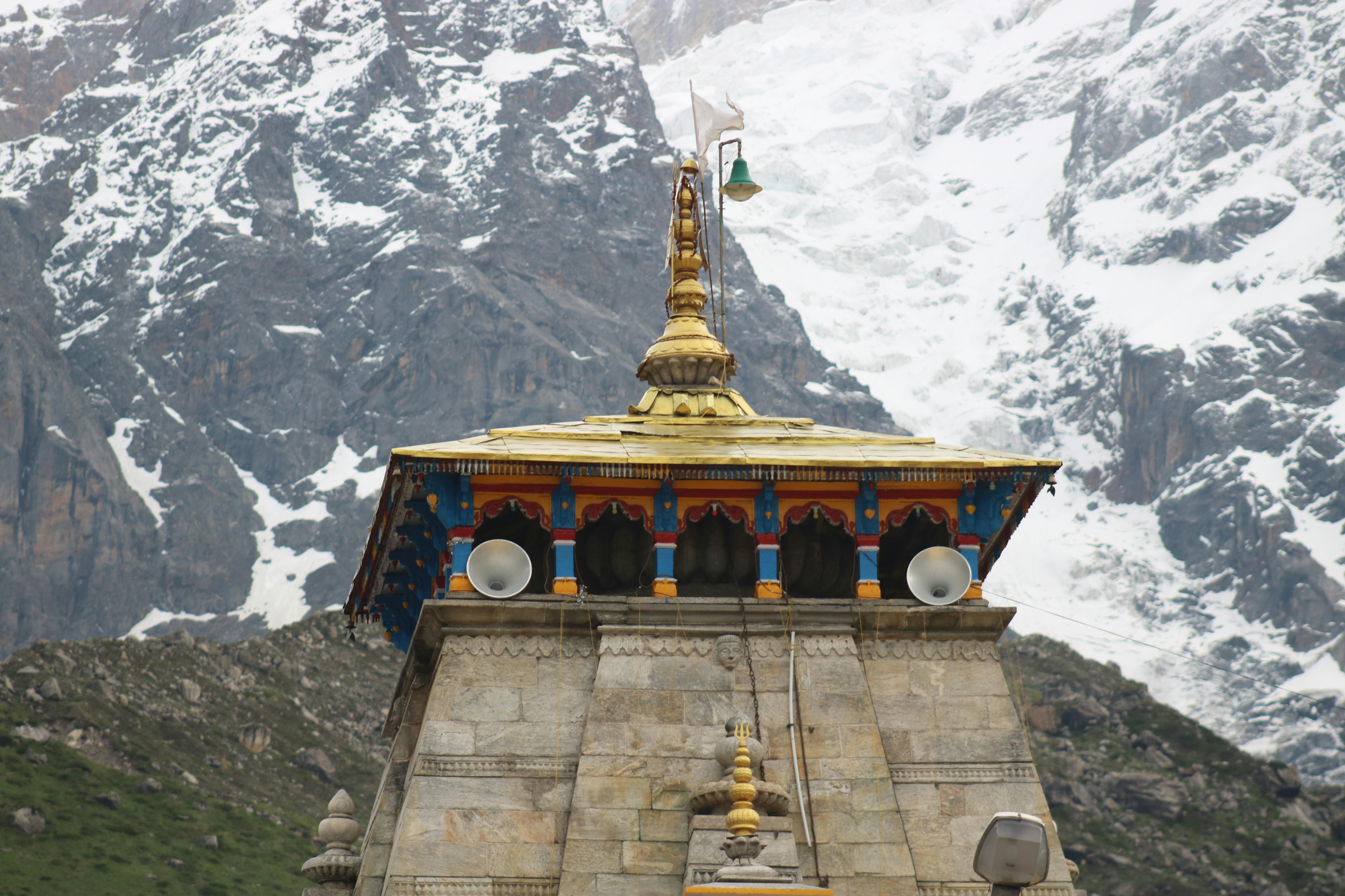 Free stock photo of hill, kedarnath temple, mountain