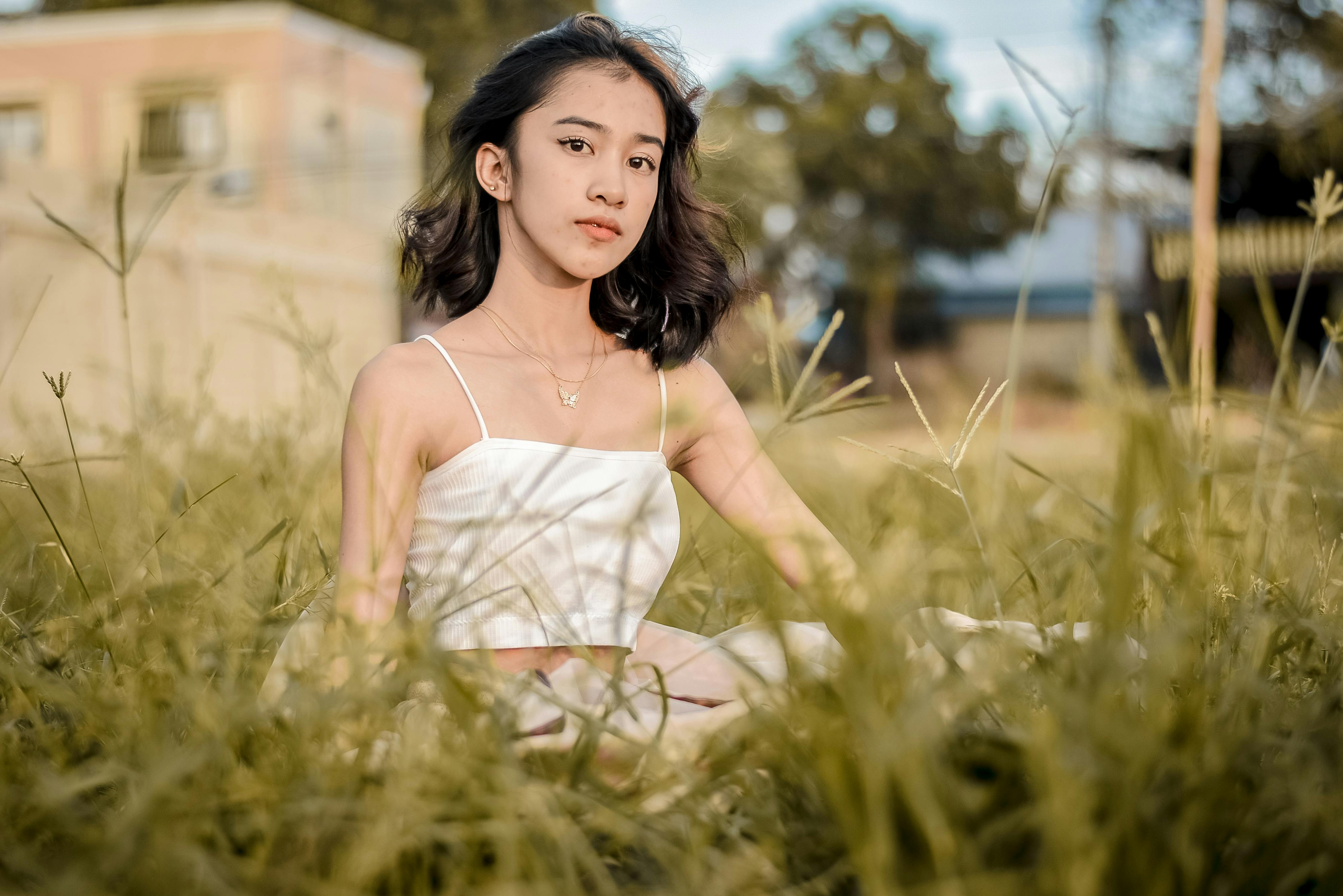 Beautiful Young Woman in Black Tank Top · Free Stock Photo