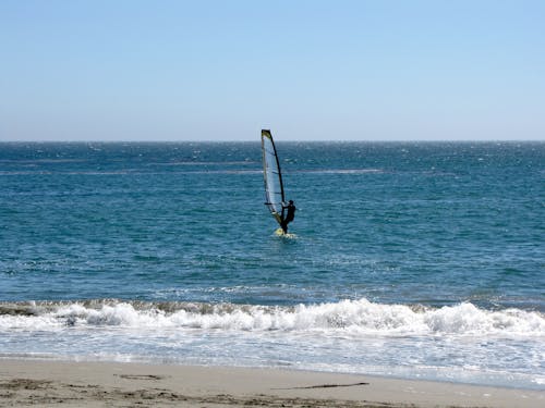 A Person Windsurfing
