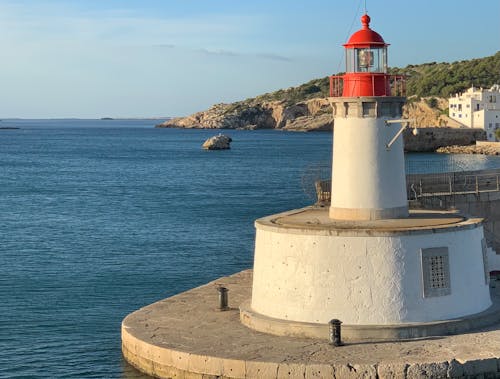 Foto profissional grátis de beira-mar, farol, oceanside