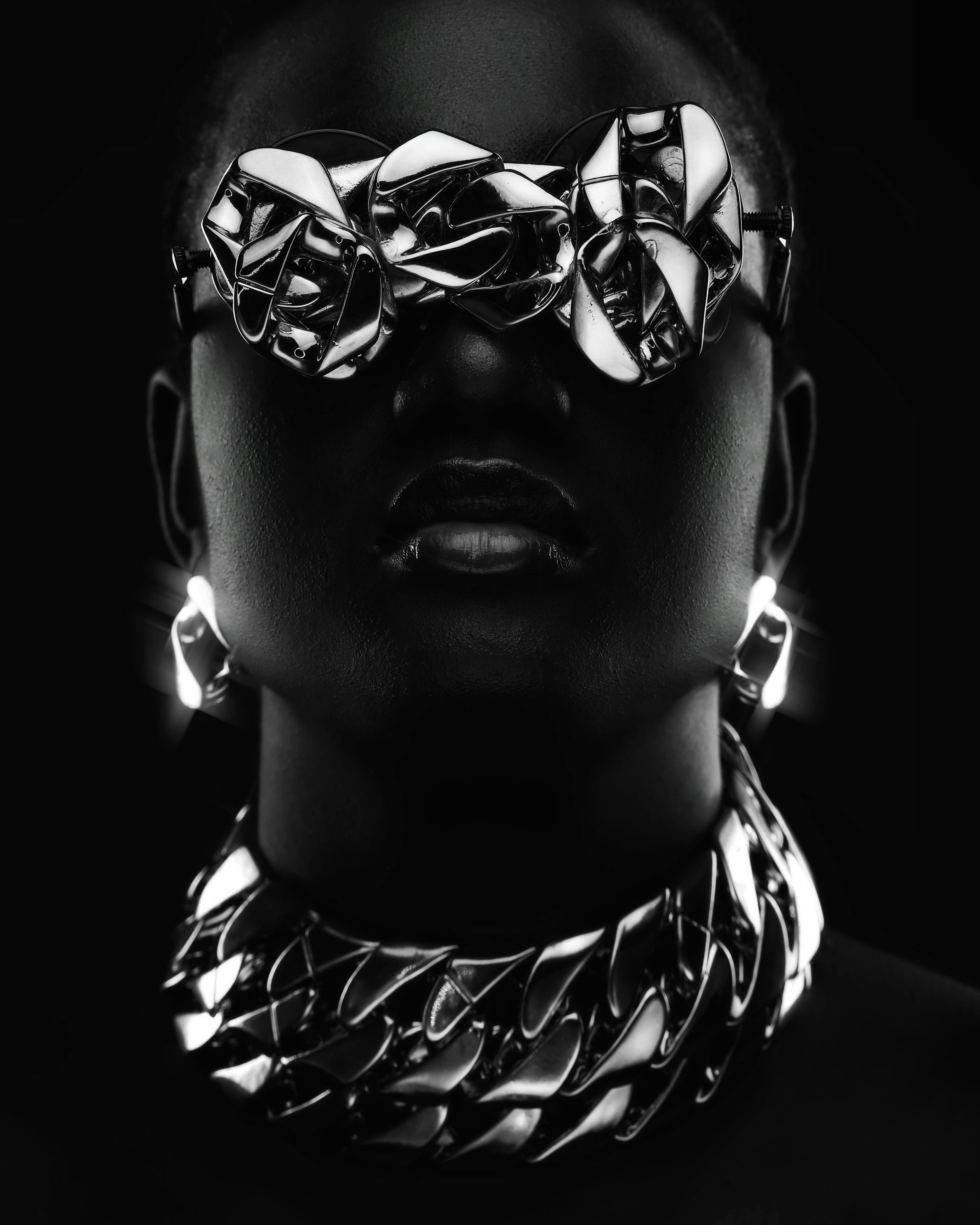 Woman with chains stock image. Image of artistic, black - 17985109