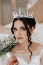 Bride with a Bouquet of Flowers 