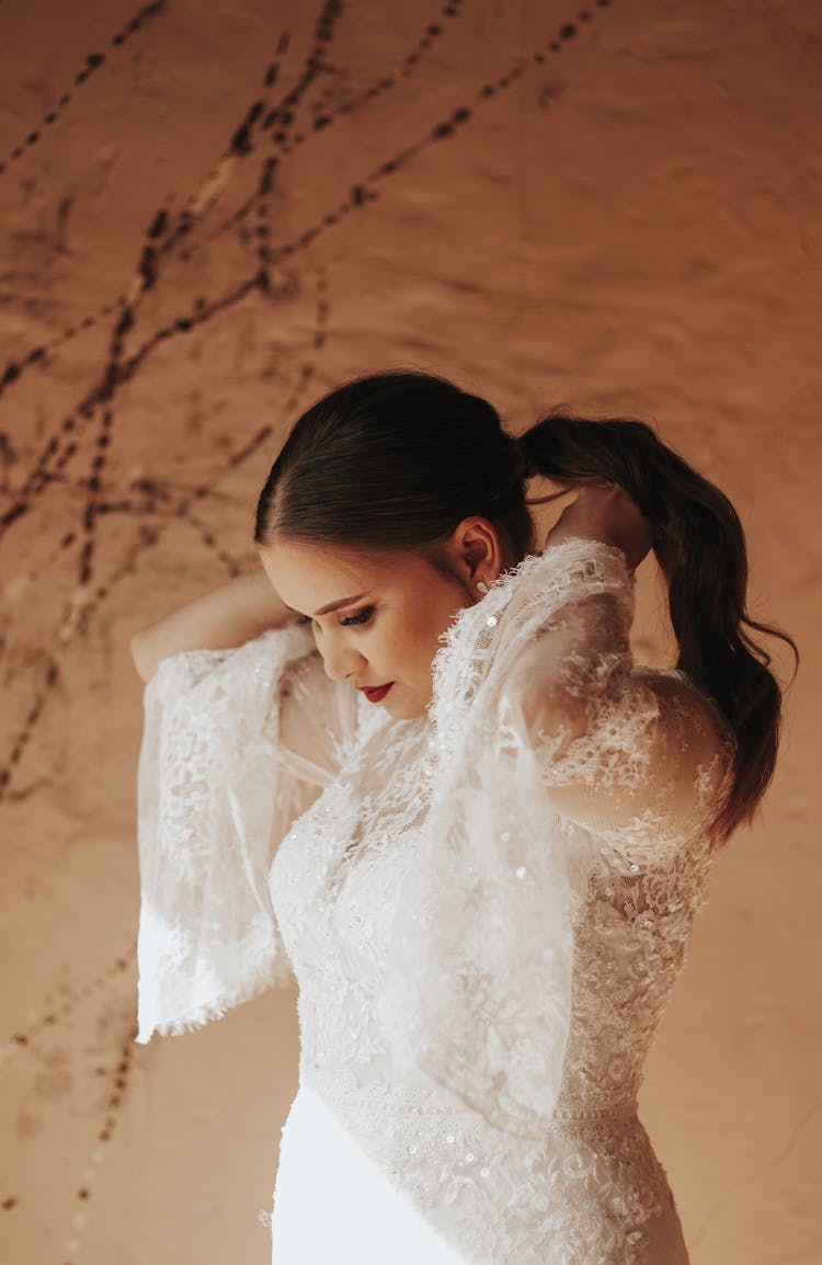 Bride Getting Dressed 