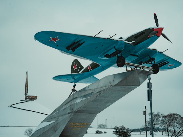 Monument Of Military Airplane