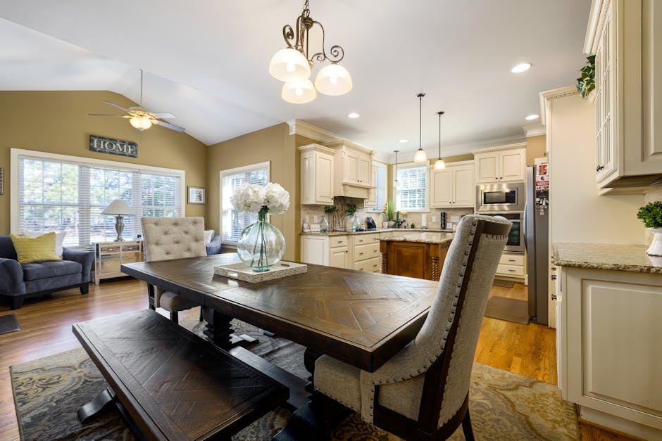 academic home kitchen and dining area - academic homes for rent