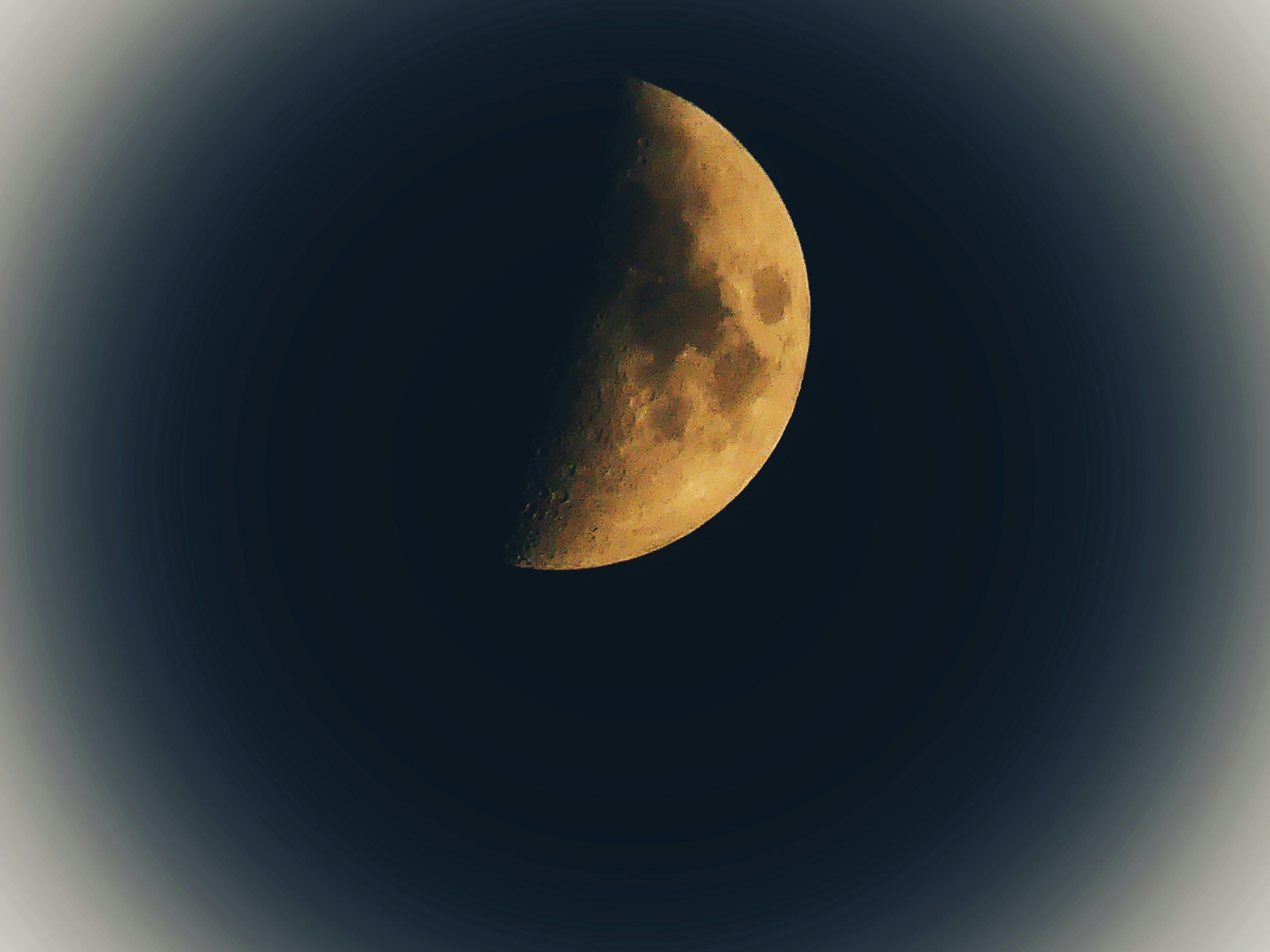 Free stock photo of half-moon, moon