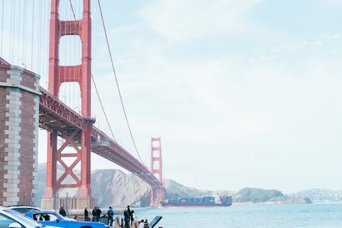 Immagine gratuita di architettura, fiume, golden gate bridge