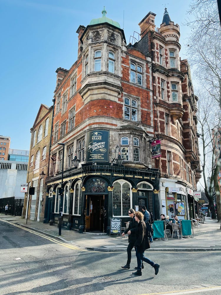 People Walking Outside The Bloomsbury Tavern