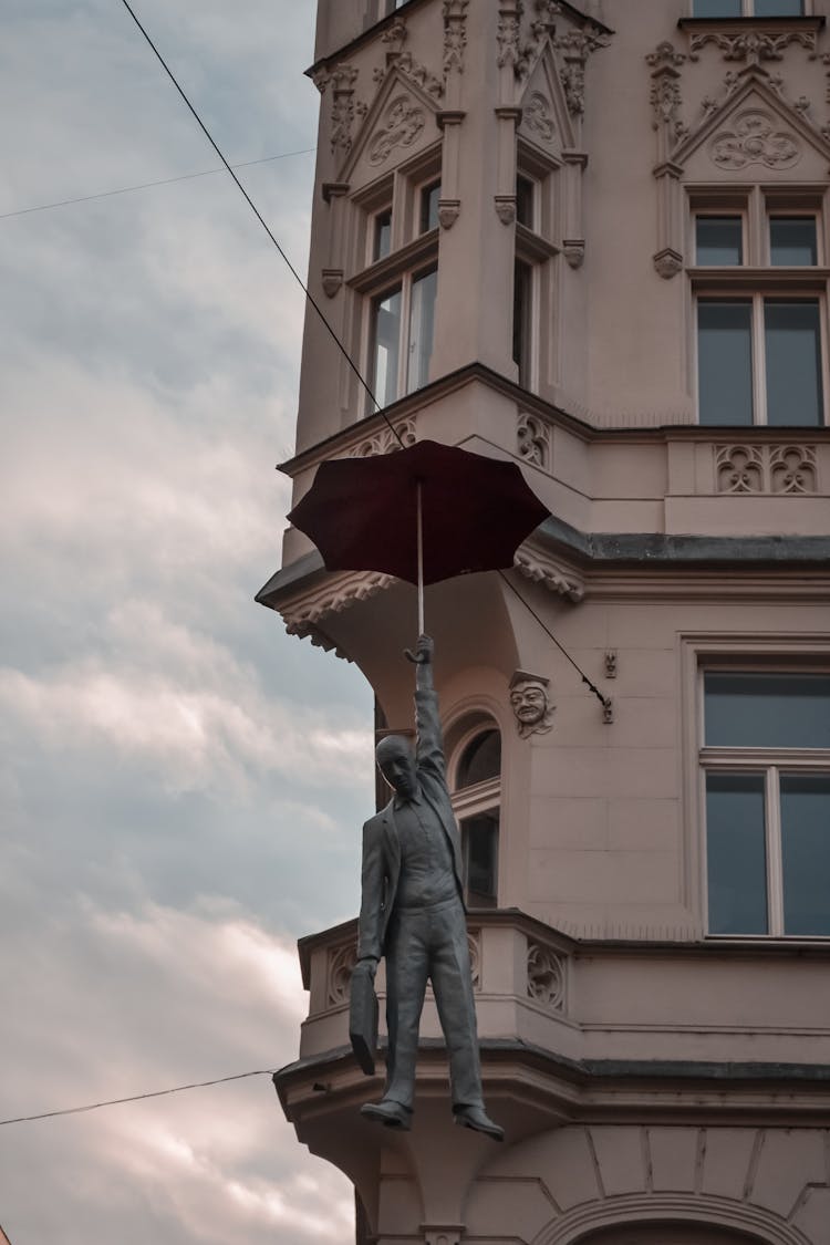 The Slight Uncertainty Statue By Michal Trpák In Prague