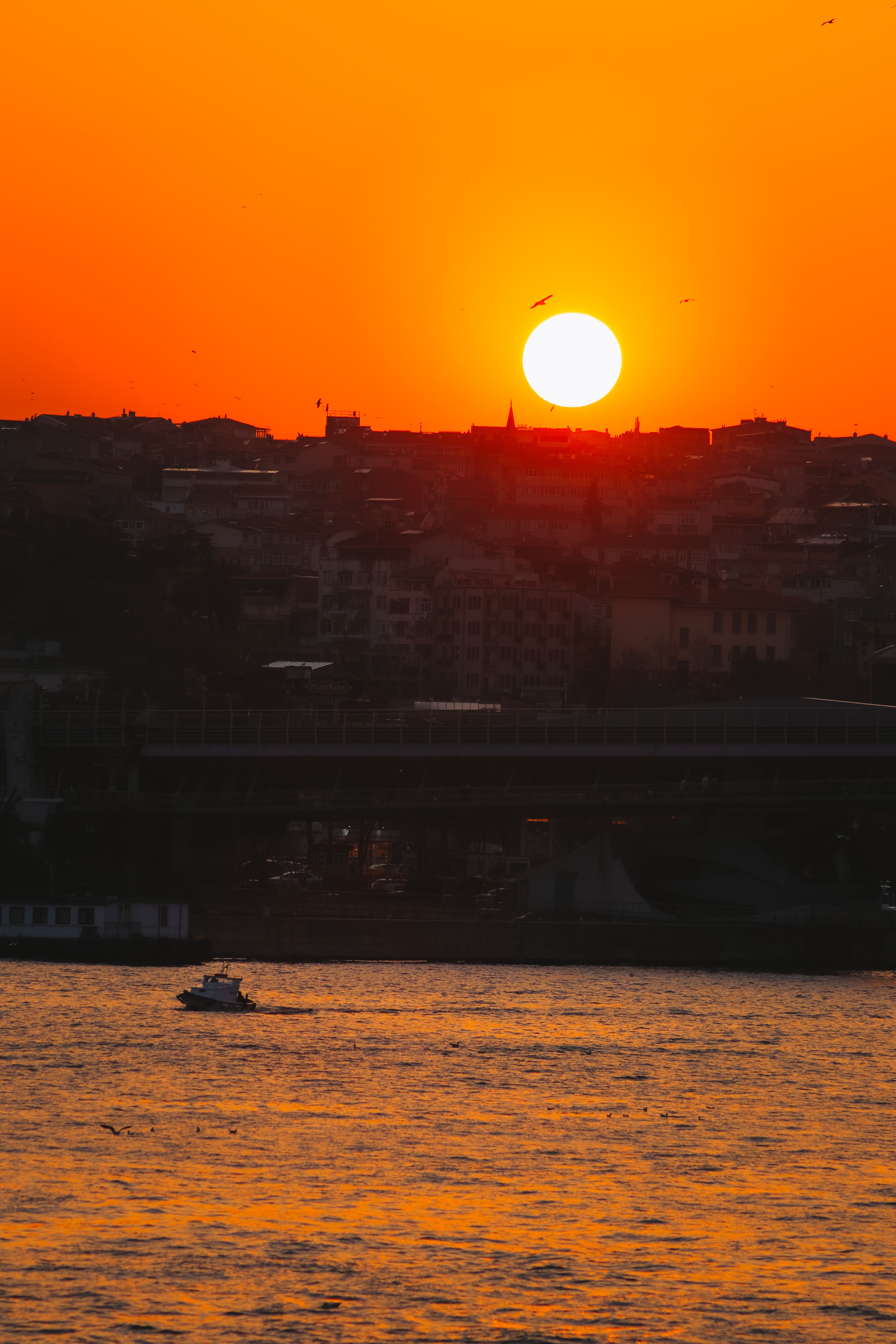 Silhouette of Buildings during Sunset · Free Stock Photo