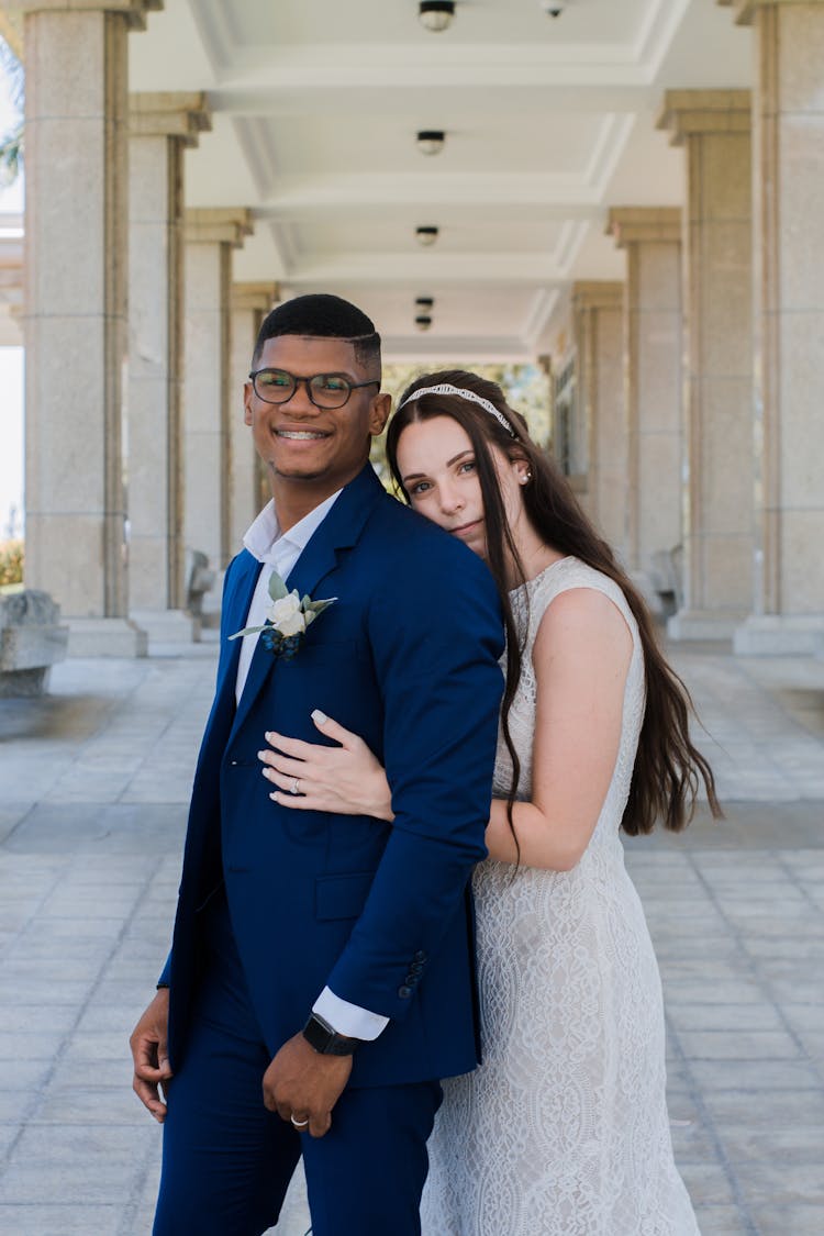 Affectionate Couple In Formal Wear 