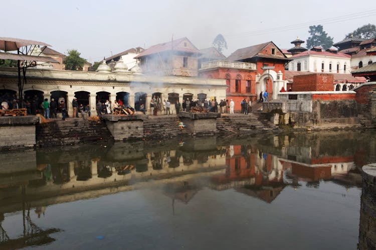 People Standing Near The Ghat