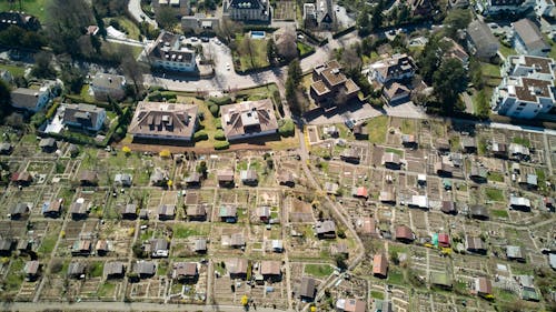 Aerial Photography of Houses in the Village