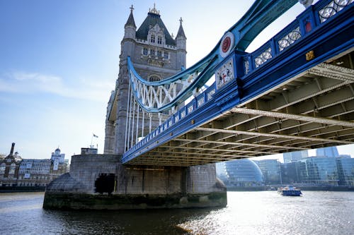 低角度拍攝, 倫敦, 吊橋 的 免費圖庫相片