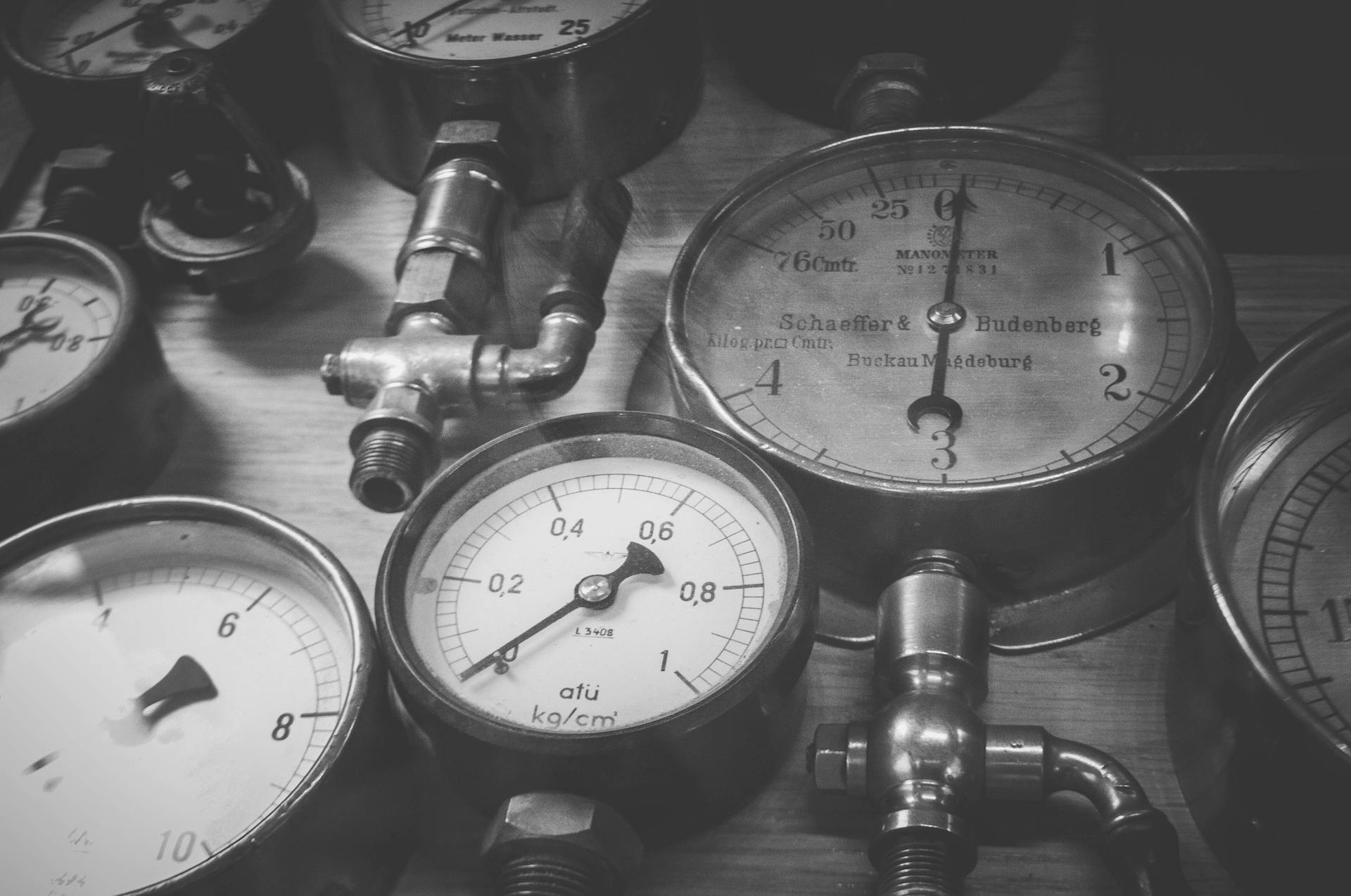 Close up of Meters