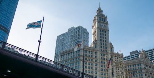 Immagine gratuita di azzurro, chicago, cielo