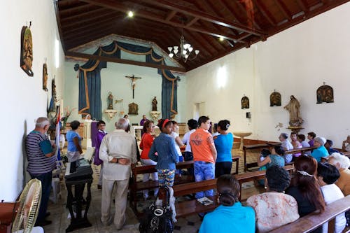 Group of People Gathering inside the Church