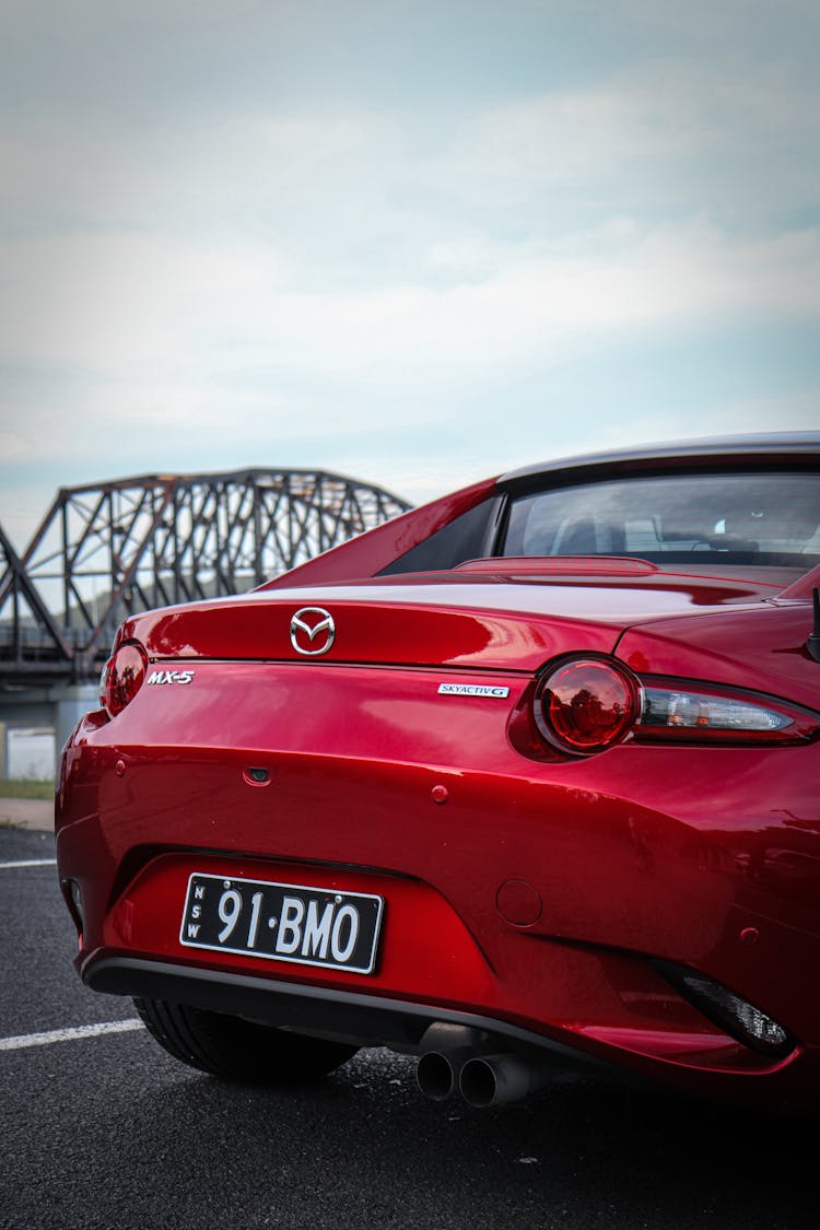 Bumper Of A Red Sports Car 