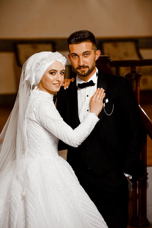 Foto stok gratis bersama, fotografi pernikahan, gaun pengantin