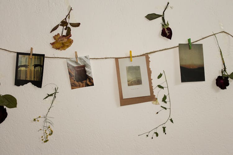 Hanging Photos On A Rope 