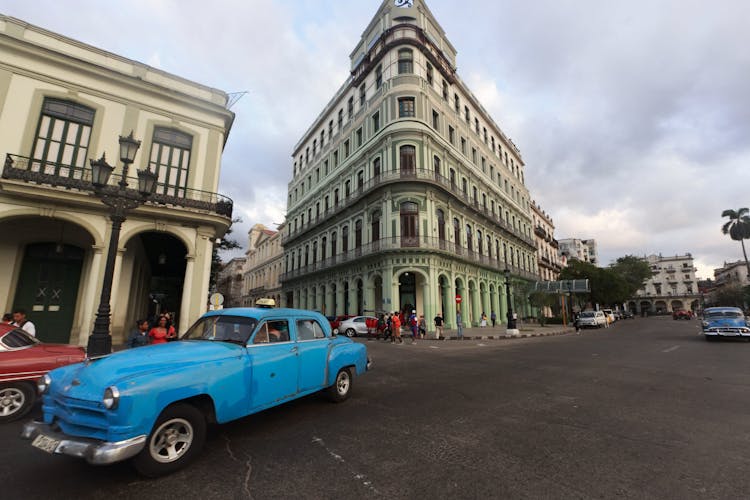 Classic Car On City Street