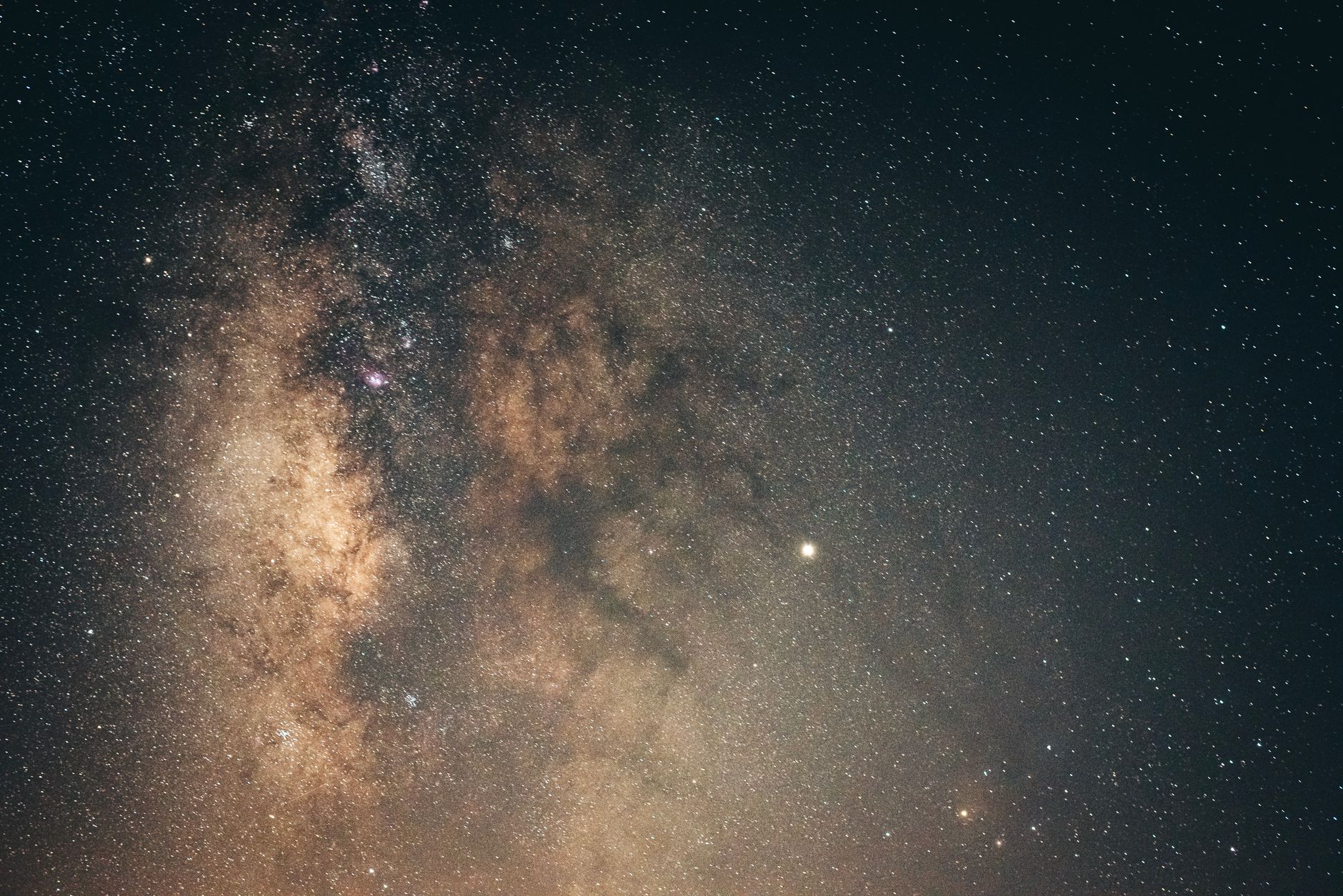 Captivating image of the Milky Way galaxy against a clear night sky, showcasing celestial beauty.