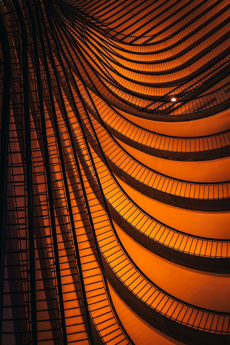 Staircase In Atlanta Marriott Marquis Hotel, Georgia