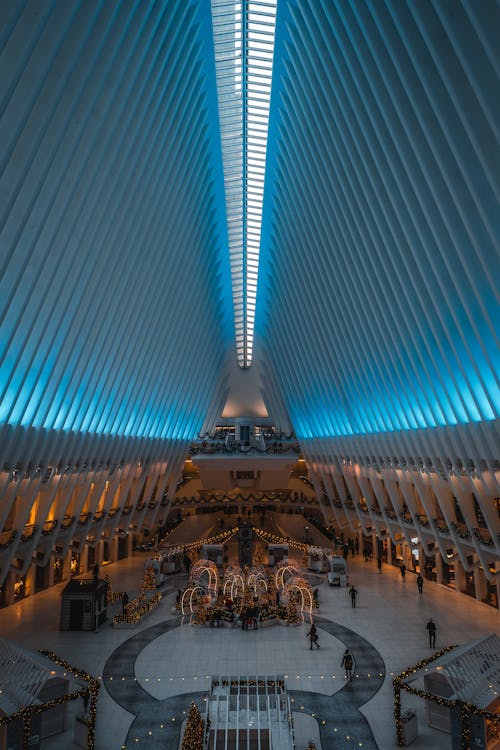 Free Santiago Calatrava World Trade Center Transportation Hub Stock Photo