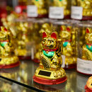 Gold and Red Dragon Figurine