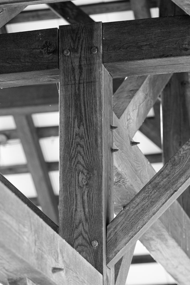 Weathered grey timber cladding
