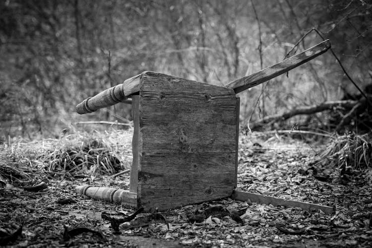 Broken Chair On Ground