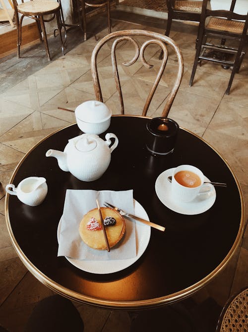 Breakfast on Restaurant Table