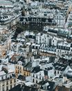 View of Snow-capped Roofs in Old Town
