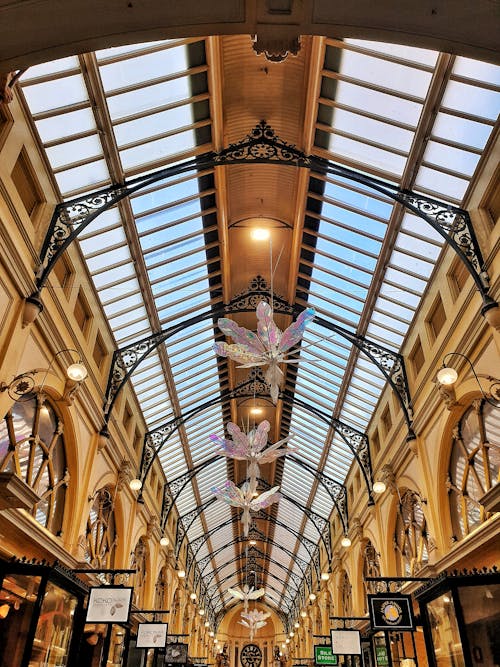 Free stock photo of arcade, architecture, glass ceiling Stock Photo