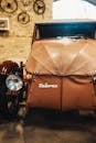 Brown Vintage Car