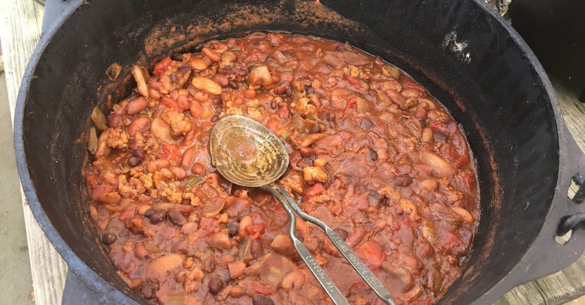 Free stock photo of beans, camping, Dutch oven