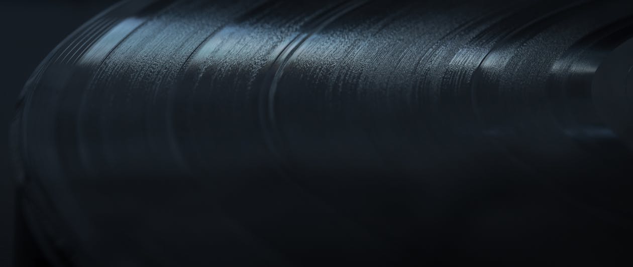 Free vinyl record close up Stock Photo