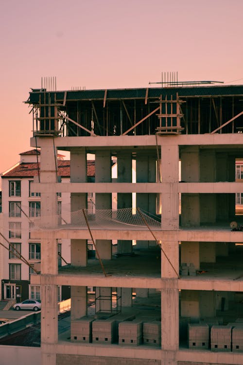 White and Black Concrete Building