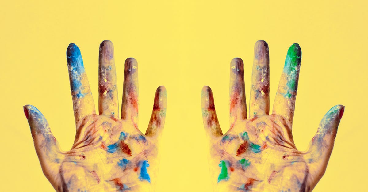 How to get paint off hands