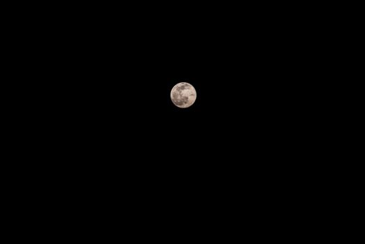 Captivating image of the full moon shining brightly against a clear night sky.