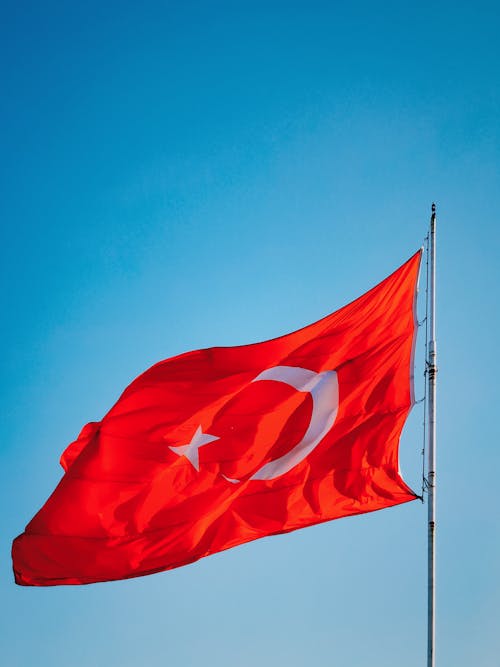 Waving Turkish Flag