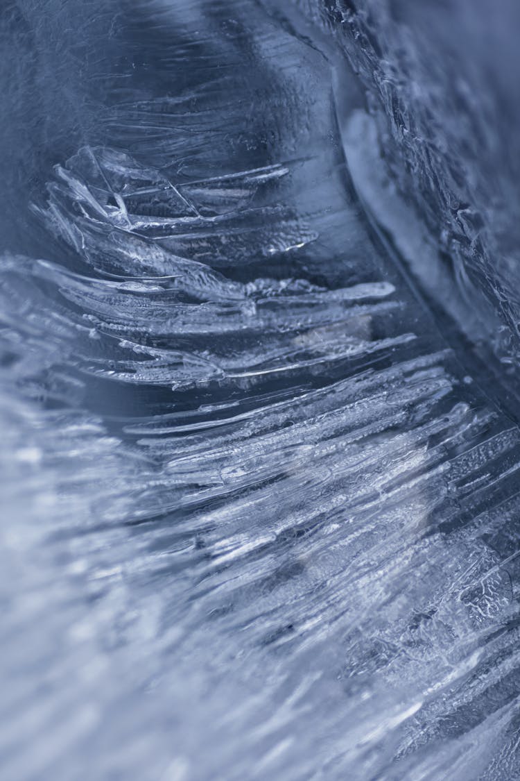 Closeup Of An Ice Texture