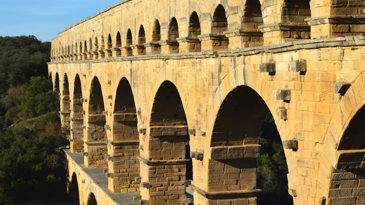 
The Pont Du Gard Bridge In France