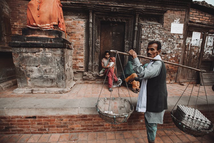 Man Selling Eggs