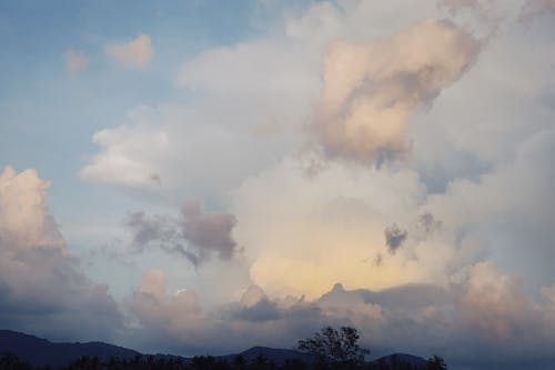 White Clouds on Sky