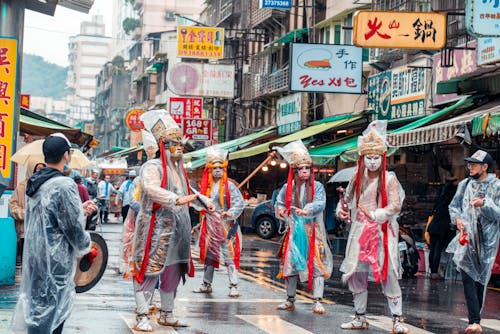 Street Performers on a Market 