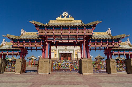 Free A Gateway to a Buddhist Temple Stock Photo