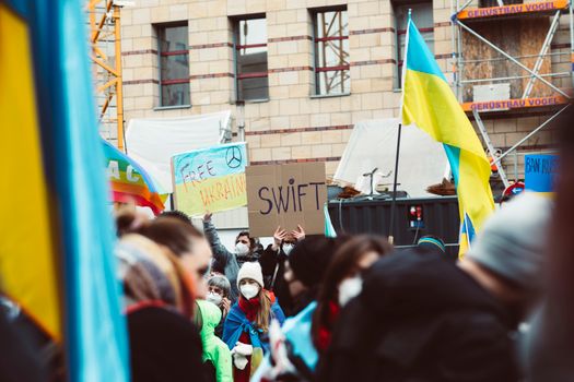 A Group of People Protesting For Peace 