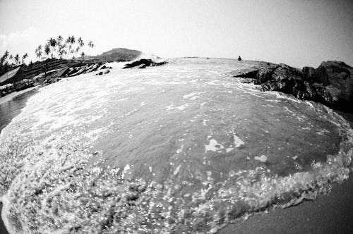Δωρεάν στοκ φωτογραφιών με fisheye lens, άμμος, ασπρόμαυρο Φωτογραφία από στοκ φωτογραφιών
