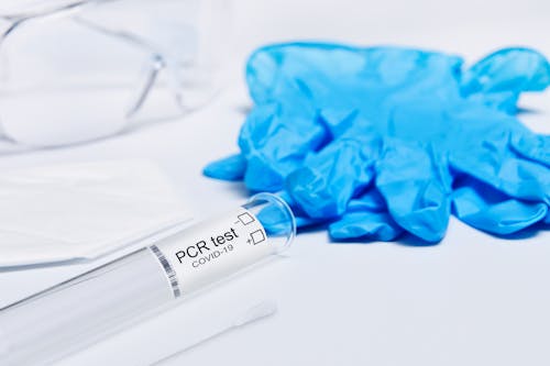 A Covid PCR Test Plastic Test Tube